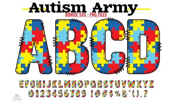 Autism Army: A Creative Font for Bold Statements