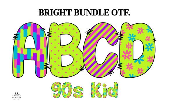 Brightarmy Polkadot: The Retro Font That Feels Like a Hug