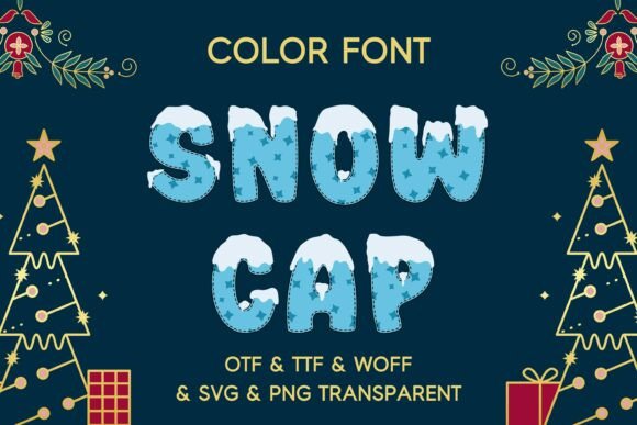 Bring a Handmade Holiday Vibe to Your Typography with Snow Cap