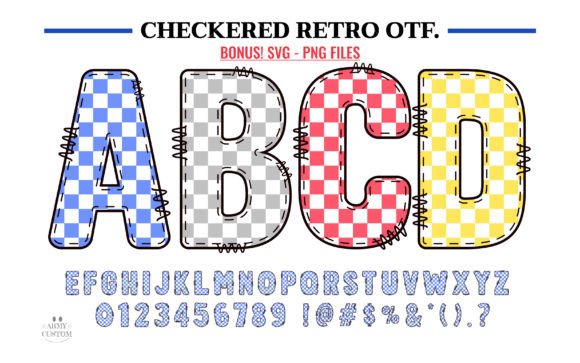 Checkered Retro: The Bold Typeface for Nostalgic Branding