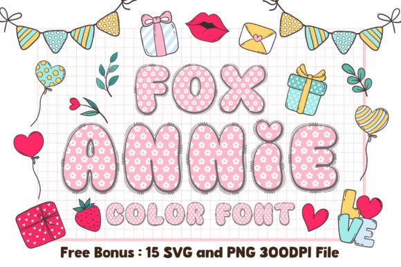 Fox Annie: A Cute Color Font for Creative Projects