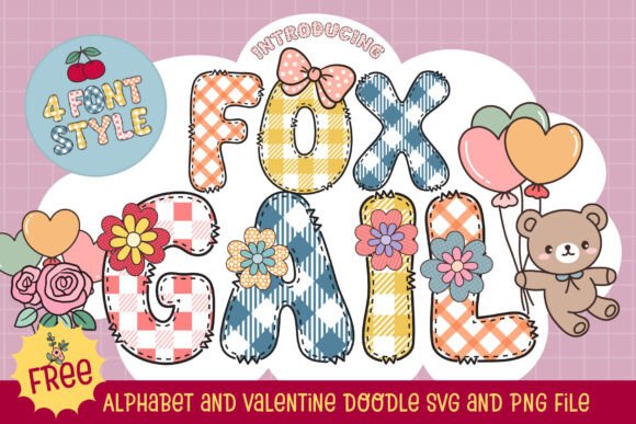 Fox Gail: The Playful Gingham Font for Cozy Designs