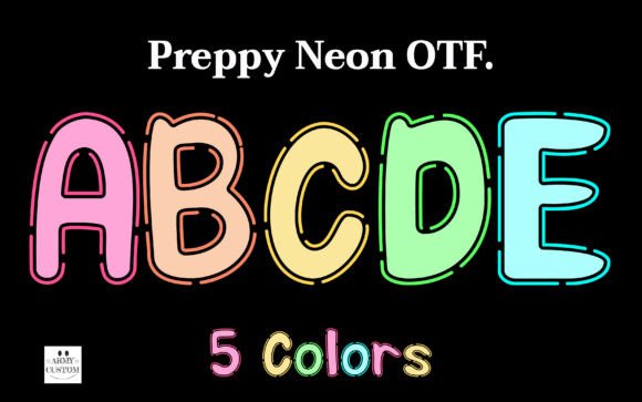 Preppy Neon: The Typeface That Glows With Personality