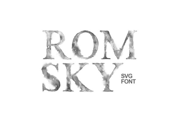 Romsky Watercolor: An Artistic SVG Font for Authentic Design