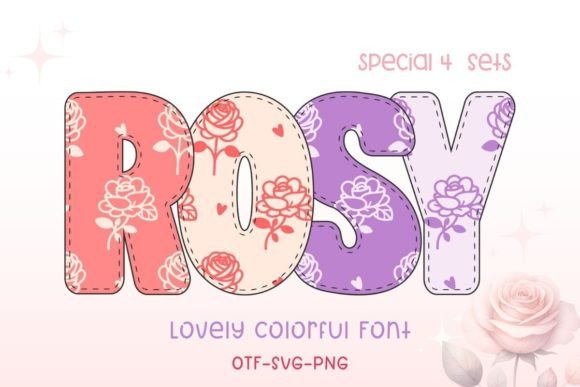 Rosy: A Vibrant Typeface for Heartfelt Design Projects