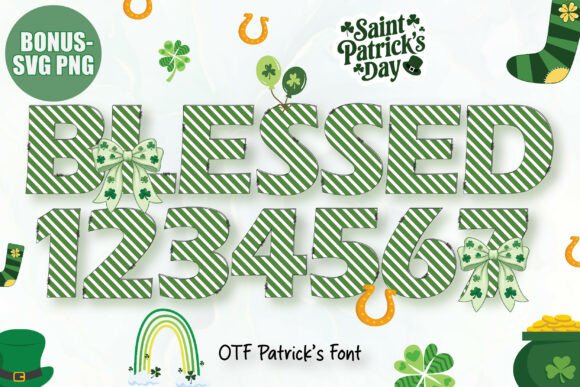 St. Patrick's Day Blessed: A Festive Color Font