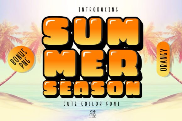 Summer Season Orangy: A Creative Font for Bold Projects