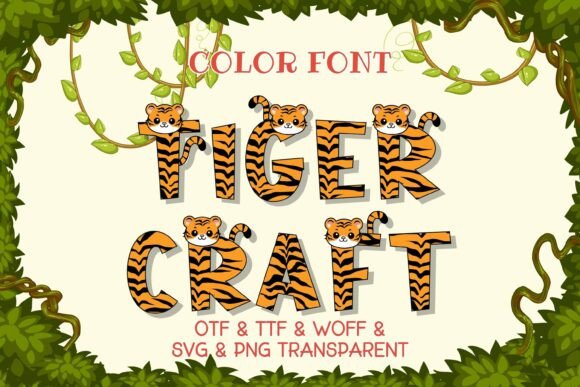 Tiger Craft: A Bold Typeface for Jungle-Themed Projects