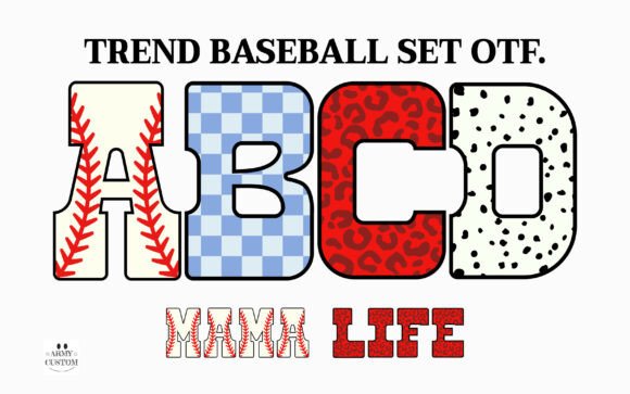 Trend Baseball Set: A Typeface for Game Day Spirit