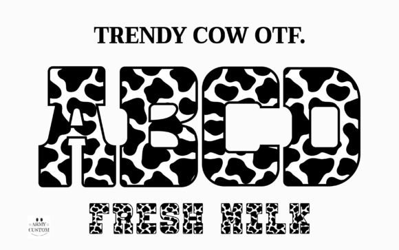 Trendy Cow: Unleashing Whimsical Charm in Your Designs
