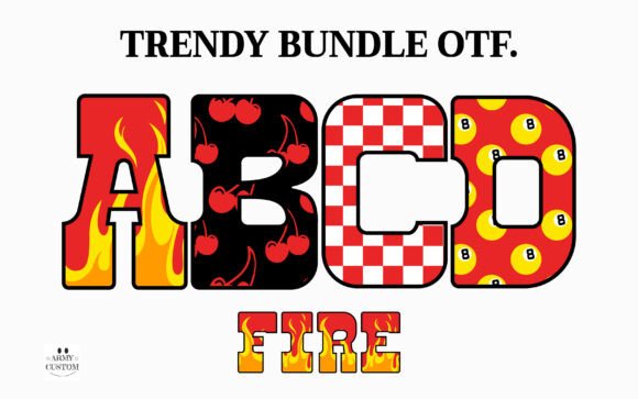 Trendy Set 5: Bold Typography for Creative Brands