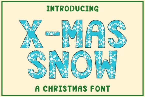 X-mas Snow: The Holiday Display Font That Captures the Magic